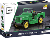 Cobi - Jeep Willys CJ-2A Green 1/35 Scale Construction Set (111 Pieces)