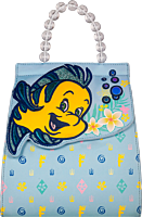 The Little Mermaid (1989) - Flounder Monogram 9” Faux Leather Flap Mini Backpack