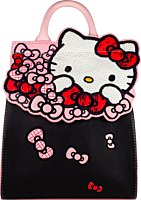 Hello Kitty - Bow 9” Faux Leather Mini Backpack
