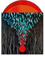 Bright Eyes ‎- Down in the Weeds, Where the World Once Was 2xLP Vinyl Record (Transparent Red & Orange Coloured Vinyl)