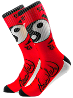 Bruce Lee - DGK x Bruce Lee Yin Yang Red Crew Socks (One Size)