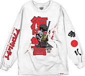 Afro Samurai - Afro Samurai x DGK Afro White Long Sleeve T-Shirt