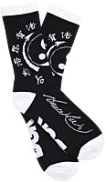Bruce Lee - DGK x Bruce Lee Yin Yang Black Crew Socks (One Size)