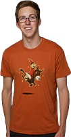 DOTA 2 - Wizard and Donkey Premium Orange Male T-Shirt