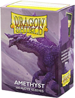 Dragon Shield - Matte Amethyst Standard Deck Protector Card Sleeves (100 Count)