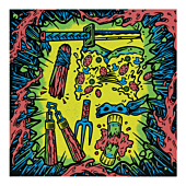 Teenage Mutant Ninja Turtles - T M N T 12" x 12" Art Print by Bastien Gonzalez