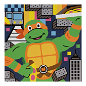 Teenage Mutant Ninja Turtles - Michelangelo 12" x 12" Art Print by Greg Straight