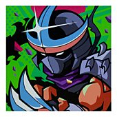 Teenage Mutant Ninja Turtles - Shredder 12" x 12" Art Print by Nicolo Nimor