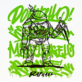 Teenage Mutant Ninja Turtles - Raphael 12" x 12" Art Print by Sofles