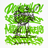 Teenage Mutant Ninja Turtles - Donatello 12" x 12" Art Print by Sofles