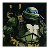 Teenage Mutant Ninja Turtles - Leonardo 12" x 12" Art Print by Chris Malbon