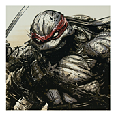 Teenage Mutant Ninja Turtles - Raphael 12" x 12" Art Print by Chris Malbon