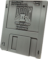 Doom II: Hell on Earth - Commemorative Floppy Disk (Antique Silver Edition) Limited Edition Metal Ingot