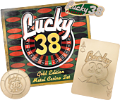 Fallout: New Vegas - Lucky 38 Casino Set (Gold Edition) Limited Edition Metal Replica Set