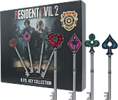 Resident Evil 2 - R.P.D. Card Suit Key Collection (US Variant) Limited Edition Replica Set