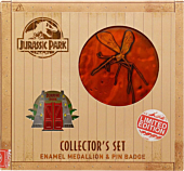 Jurassic Park - Enamel Medallion & Pin Badge Limited Edition Collector's Set