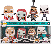 The Nightmare Before Christmas - Sandy Claws, Sally Sewing, Mayor with Megaphone & Jack Skellington Pop! Vinyl Figure 4-Pack