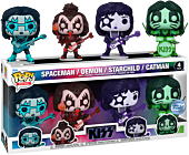 KISS - Colour Spotlight Spaceman, Demon, Starchild, & Catman Pop! Vinyl 4-Pack (Popcultcha Exclusive)