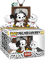 101 Dalmatians (1961) - Rolly, Patch & Lucky with TV Pop! Moment Vinyl Figure