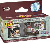 One Piece - Monkey D. Luffy and Thousand Sunny Bitty Pop! Rides Vinyl Figure