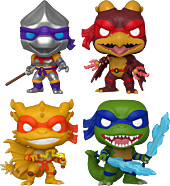 Godzilla x Teenage Mutant Ninja Turtles - Leonardo, Donatello, Raphael & Michelangelo Pop! Vinyl Figure Bundle (Set of 4)
