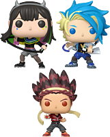 Beyblade X - Jaxon Cross, Multi Nana-Iro & Robin Kazami Pop! Vinyl Figure Bundle (Set of 3)