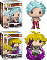 The Seven Deadly Sins - Possessed Meliodas & Ban Diamond Glitter Pop! Vinyl Figure Bundle (Set of 2) (Popcultcha Exclusive)