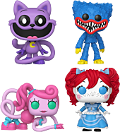 Poppy Playtime - Catnap, Huggy Wuggy, Mommy Long Legs & Poppy Pop! Vinyl Figure Bundle (Set of 4)