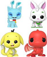 Neopets - Aisha, Cybunny, Kacheek & Shoyru Pop! Vinyl Figure Bundle (Set of 4)