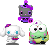 Hello Kitty & Friends - Cinnamoroll, Hello Kitty & Keroppi (Spooky) Glow-in-the-Dark Pop! Vinyl Figure Bundle (Set of 3)