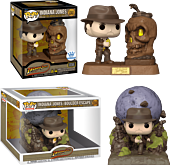 Indiana Jones - Sankara Stones Light Up Deluxe Pop! & Boulder Escape Pop! Moment Vinyl Figure Bundle (Set of 2)