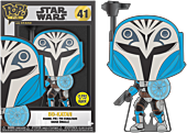 Star Wars: The Clone Wars - Bo-Katan Glow-in-the-Dark 4" Enamel Pop! Pin