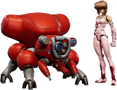 Ghost in the Shell - Motoko Kusanagi with Fuchikoma Plamax Minimum Factory 1/20th Scale Plastic Model Kit