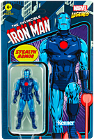 The Invincible Iron Man - Stealth Armor Iron Man Marvel Legends Retro Kenner 3.75” Action Figure