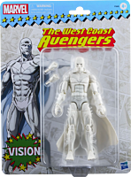 The West Coast Avengers - White Vision Retro Marvel Legends 6” Scale Action Figure