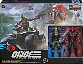 G.I. Joe - Snake Eyes & Varmint ATV vs. Stealth Viper & Cobra Stealth Flight Pod (Trubble Bubble) Classified Series 6" Scale Action Figure 2-Pack