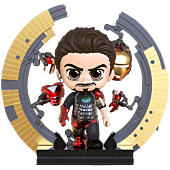 The Avengers - Iron Man Mark VI With Suit-Up Gantry Cosbaby (S) Hot Toys Figure