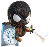 Spider-Man: No Way Home - Spider-Man Black & Gold Suit Cosbaby (S) Hot Toys Figure