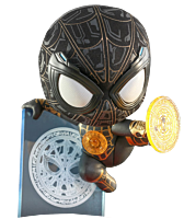 Spider-Man: No Way Home - Spider-Man Black & Gold Suit with Magic Shooter Cosbaby (S) Hot Toys Figure