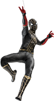 Spider-Man 3: No Way Home - Spider-Man in Black & Gold Suit 1/6th Scale Hot Toys Action Figure