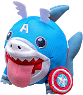Marvel Rivals - Jeff the Land Shark Cosbi Collection Plush Keychain Blind Box Hot Toys Figure (Single Unit)