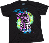 Doctor Who - Dalek Supreme Retro Black Male T-Shirt 1
