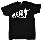 Monty Python - Evolution Black Male T-Shirt 1