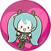 Vocaloid - Hatsune Miku Chibi 25mm Pin Badge