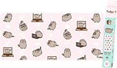 Pusheen - Purple Pattern XXL Gaming Desk Mat