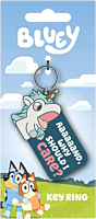 Bluey - Aaaaaand Why Should I Care? PVC Rubber Keychain