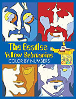 The Beatles - Yellow Submarine Color By Numbers Paperback Book