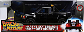 Back to the Future - Marty's Skateboard & 1985 Toyota SR5 Pickup Die-Cast Vehicle Replica