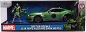Marvel - Doctor Doom Figure & 2024 Ford Mustang Dark Horse 1/24th Scale Die-Cast Vehicle Replica