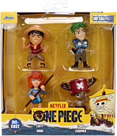 One Piece (2023) - Luffy, Zoro, Nami & Chopper Metalfigs 2.5" Die-Cast Figure 4-Pack